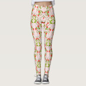 Strandfarben Blossom Muster Leggings (Vorderseite)