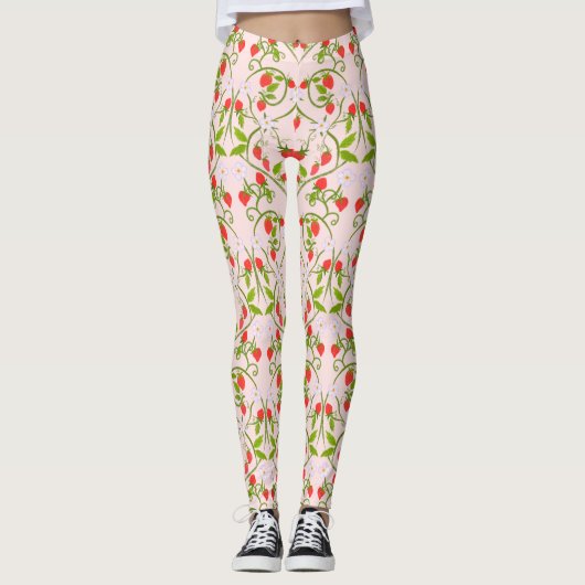 Strandfarben Blossom Muster Leggings (Vorderseite)