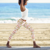 Strandfarben Blossom Muster Leggings