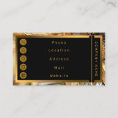 Strandfarben Grosse Gelbe Sonnenblumen Visitenkarte (Rückseite)