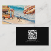 Strandfarben-Lebensmittel-LKW-Geschäft Visitenkarte (Vorne/Hinten)