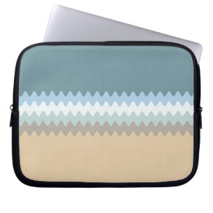 Strandfarben Light Brown/Sand/Beige/Türkis/Blau Laptopschutzhülle