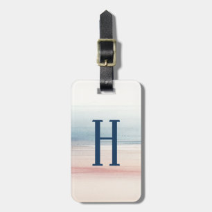 Strandfarben-Monogramm Gepäckanhänger