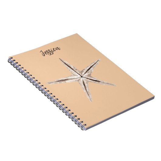 Strandfarben-Starfish-Notebook Notizblock (Rechte Seite)
