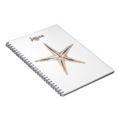 Strandfarben-Starfish-Notebook Notizblock (Rechte Seite)