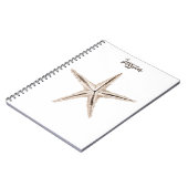 Strandfarben-Starfish-Notebook Notizblock (Linke Seite)