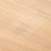 Strandfarbener Starfish Elegante Minimalistische H Acryleinladungen (Ablage )