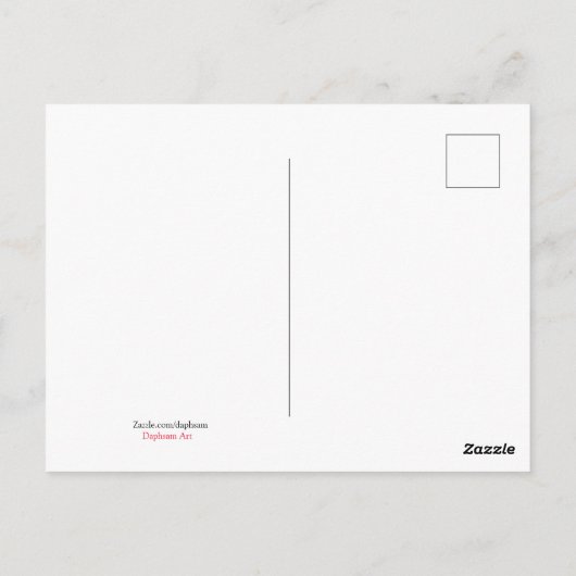 Strandfarbener Starfish Postkarte (Rückseite)