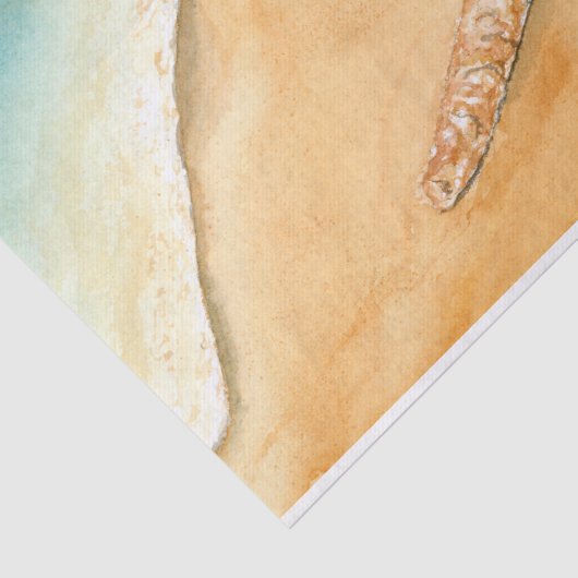 Strandfarbener Starfish Seidenpapier (Ausschnitt)