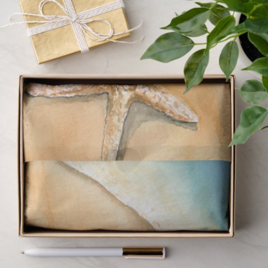 Strandfarbener Starfish Seidenpapier (Geschenk)