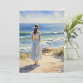 Strandfarbenstudie C Feiertagskarte (Stehend Vorderseite)