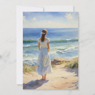 Strandfarbenstudie C Feiertagskarte