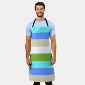 Strandfarbstreifen von Sint Maarten Schürze (Getragen)