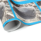 Strandfelsumschlagpapier Geschenkpapier (Rolleneckpunkt)