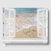 Strandfenster mit Zitat-Gästebuch Gästebuch (Vorderseite)