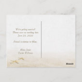 Strandfenster Save the Date Postkarte (Rückseite)