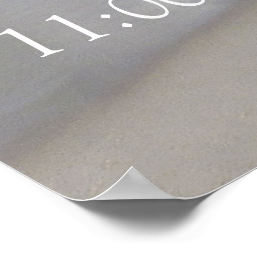 Strandfeste mit weißen Blume und Perlen Poster (Ecke)