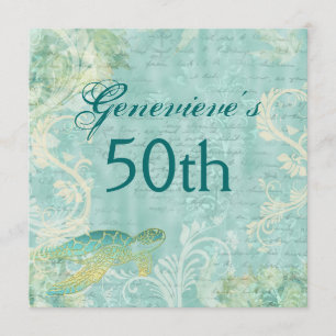 Strandfeste, tropische Geburtstagsparty CUSTOM Einladung