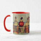 Strandfeuer auf Badetücher niedliche lustige Illus Tasse (Links)