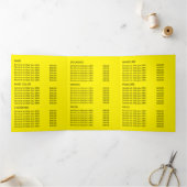 Strandfisch, Schönheitssalon Tri-Fold-Flyer Dreifach Gefaltete Einladung (Innenseite)