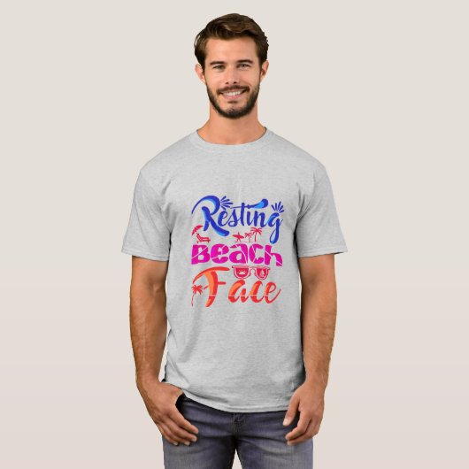 Strandfläche T-Shirt (Vorne ganz)