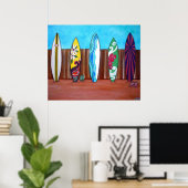 STRANDFLÄCHEN POSTER (Heimbüro)