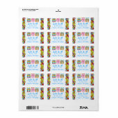 Strandflip-Flops-Adresslisten Adressaufkleber (Vorne)