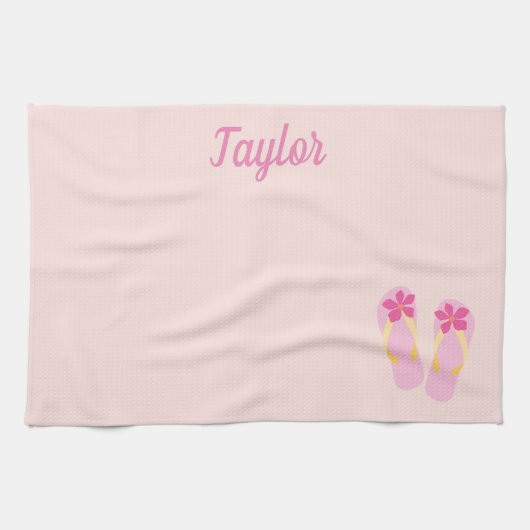 Strandflippen Geschirrtuch (Horizontal)