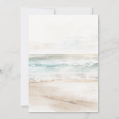 Strandfloralen Quinceanera 15. Geburtstag Einladun Einladung (Rückseite)