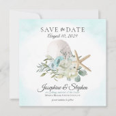 Strandflorensand Dollar Starfish Save the Date (Vorderseite)