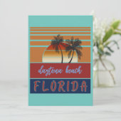 Strandflorida Einladung (Stehend Vorderseite)