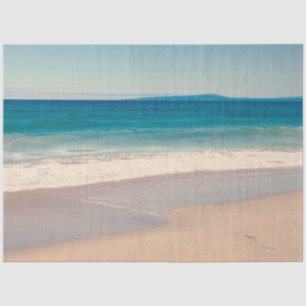Strandfoto Ozean Blaue Landschaft Seidenpapier