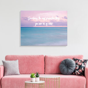 Strandfotografie-Dekoration mit Reiseangebot Leinwanddruck