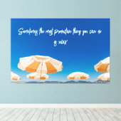 Strandfotografie-Dekoration mit Reiseangebot Leinwanddruck (Insitu (Holzboden))