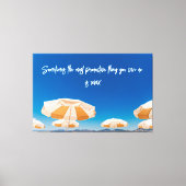 Strandfotografie-Dekoration mit Reiseangebot Leinwanddruck (Vorderseite)