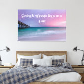 Strandfotografie-Dekoration mit Reiseangebot Leinwanddruck (Insitu (Schlafzimmer))
