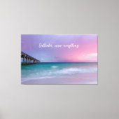 Strandfotografie-Dekoration mit Reiseangebot Leinwanddruck (Vorderseite)