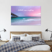 Strandfotografie-Dekoration mit Reiseangebot Leinwanddruck (Insitu (Schlafzimmer))