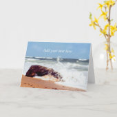 Strandfotografie - Protokoll Karte (Gelbe Blume)