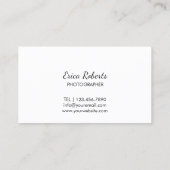 Strandfotografie Visitenkarte (Rückseite)