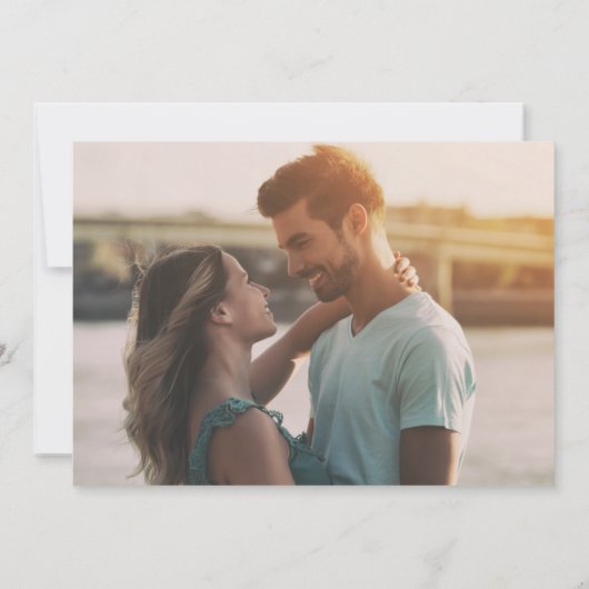 Strandfreie Getränke Hochzeiten Foto Save the Date (Rückseite)