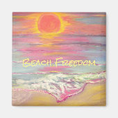 Strandfreiheit Magnet (Vorne)