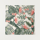 Strandfreundliche, nahtlose Tapete aus Tropen Wandteppich (Vorderseite (Horizontal))