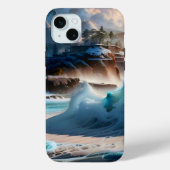Strandfront Ocean Waves Landschaft 1 Case-Mate iPhone Hülle (Rückseite)