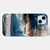 Strandfront Ocean Waves Landschaft 1 Case-Mate iPhone Hülle (Rückseite (Horizontal))