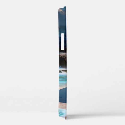 Strandfront Ocean Waves Landschaft 1 Case-Mate iPhone Hülle (Rückseite / Rechts)