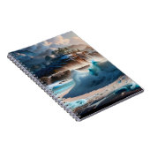 Strandfront Ocean Waves Landschaft 1 Notizblock (Rechte Seite)