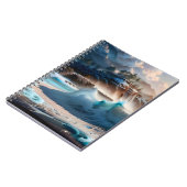 Strandfront Ocean Waves Landschaft 1 Notizblock (Linke Seite)