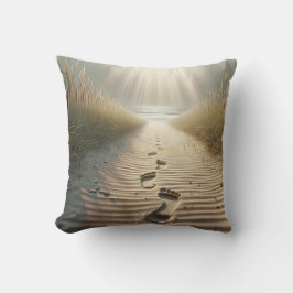 Strandfugen in Sand mit Liegen Kissen