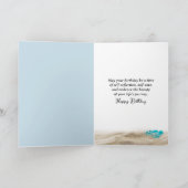 Strandfußabdrücke in Sand Dune Karte (Innenseite)